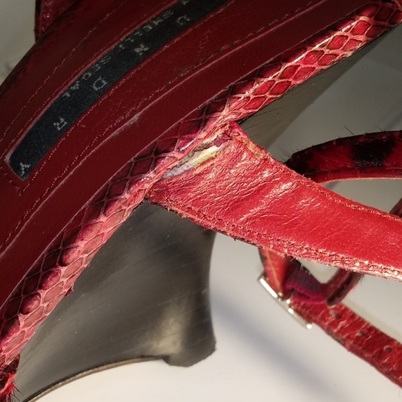 Laundry Red Leapord Wedge Heels - Picture 8 of 8